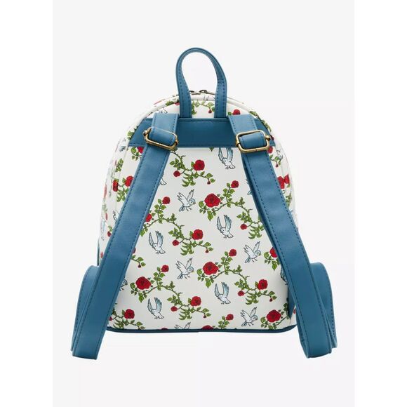 Loungefly Disney Beauty And The Beast Stained Glass Mini Backpack - Picture 3 of 4